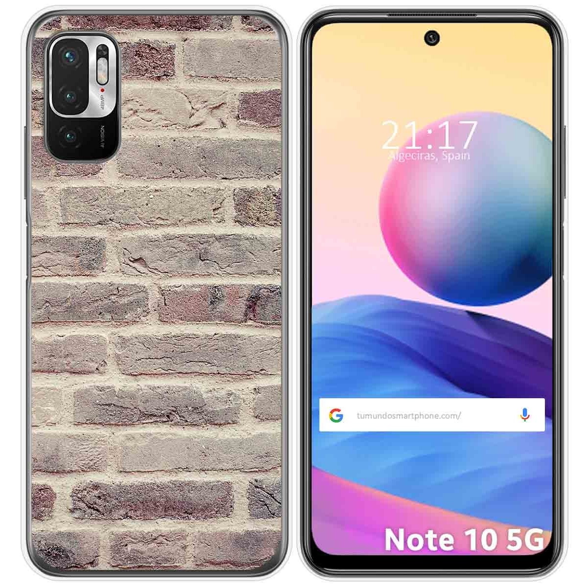 Funda Gel Tpu para Xiaomi Redmi Note 10 5G / POCO M3 PRO 5G diseño Ladrillo 01 Dibujos