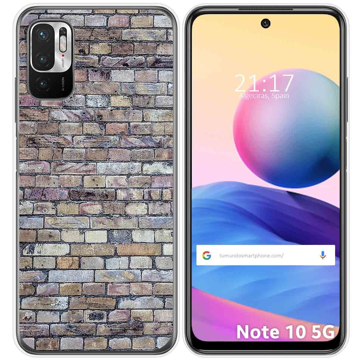 Funda Gel Tpu para Xiaomi Redmi Note 10 5G / POCO M3 PRO 5G diseño Ladrillo 02 Dibujos