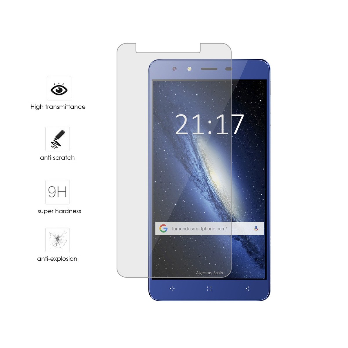 Protector Cristal Templado para Elephone C1 Mini Vidrio