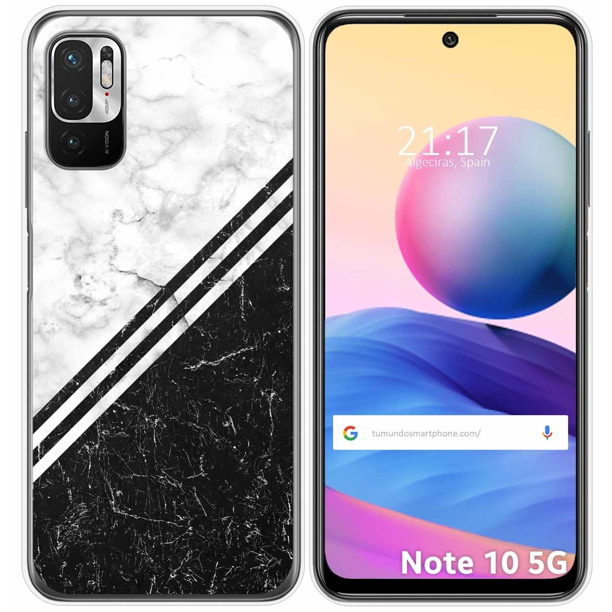 Funda Gel Tpu para Xiaomi Redmi Note 10 5G / POCO M3 PRO 5G diseño Mármol 01 Dibujos
