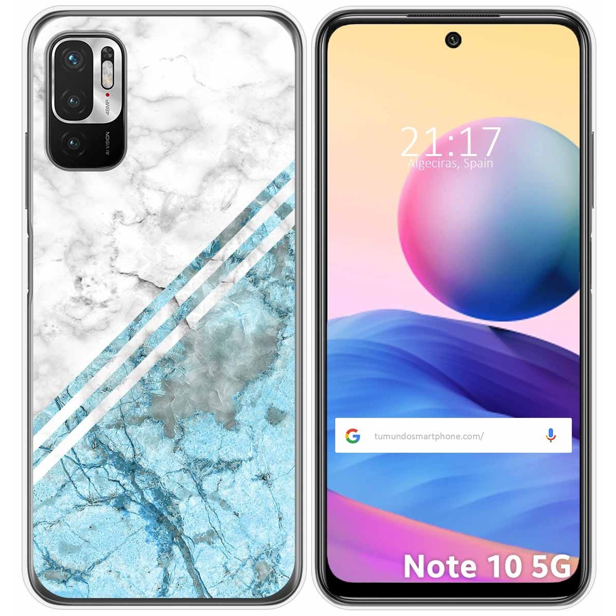 Funda Gel Tpu para Xiaomi Redmi Note 10 5G / POCO M3 PRO 5G diseño Mármol 02 Dibujos