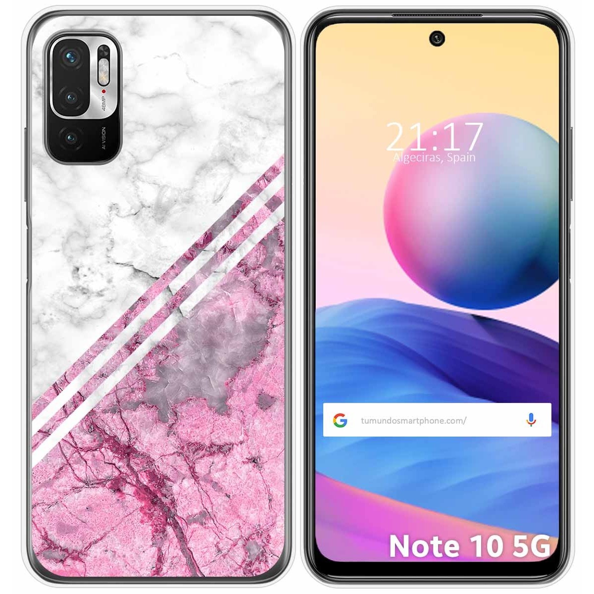 Funda Gel Tpu para Xiaomi Redmi Note 10 5G / POCO M3 PRO 5G diseño Mármol 03 Dibujos