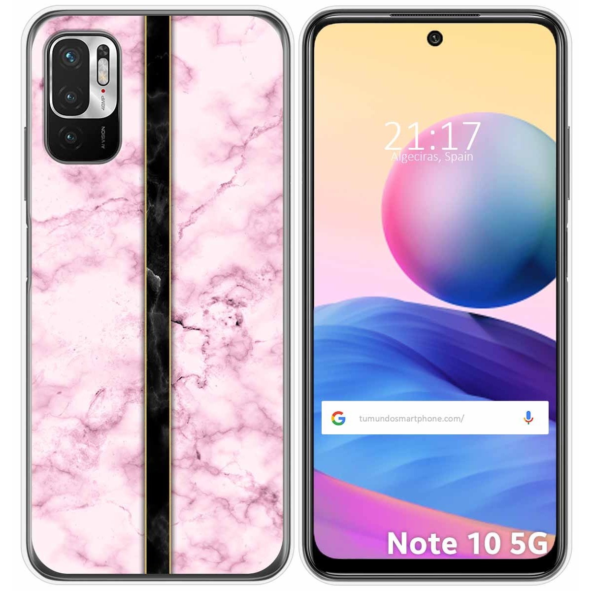 Funda Gel Tpu para Xiaomi Redmi Note 10 5G / POCO M3 PRO 5G diseño Mármol 04 Dibujos