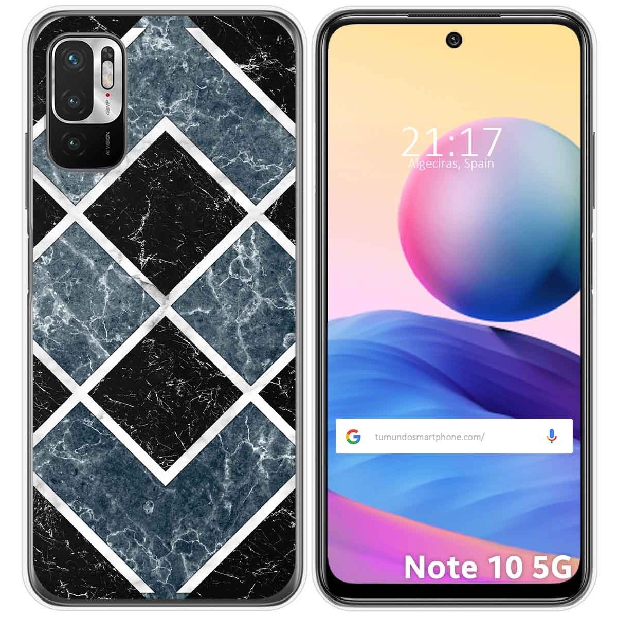 Funda Gel Tpu para Xiaomi Redmi Note 10 5G / POCO M3 PRO 5G diseño Mármol 06 Dibujos