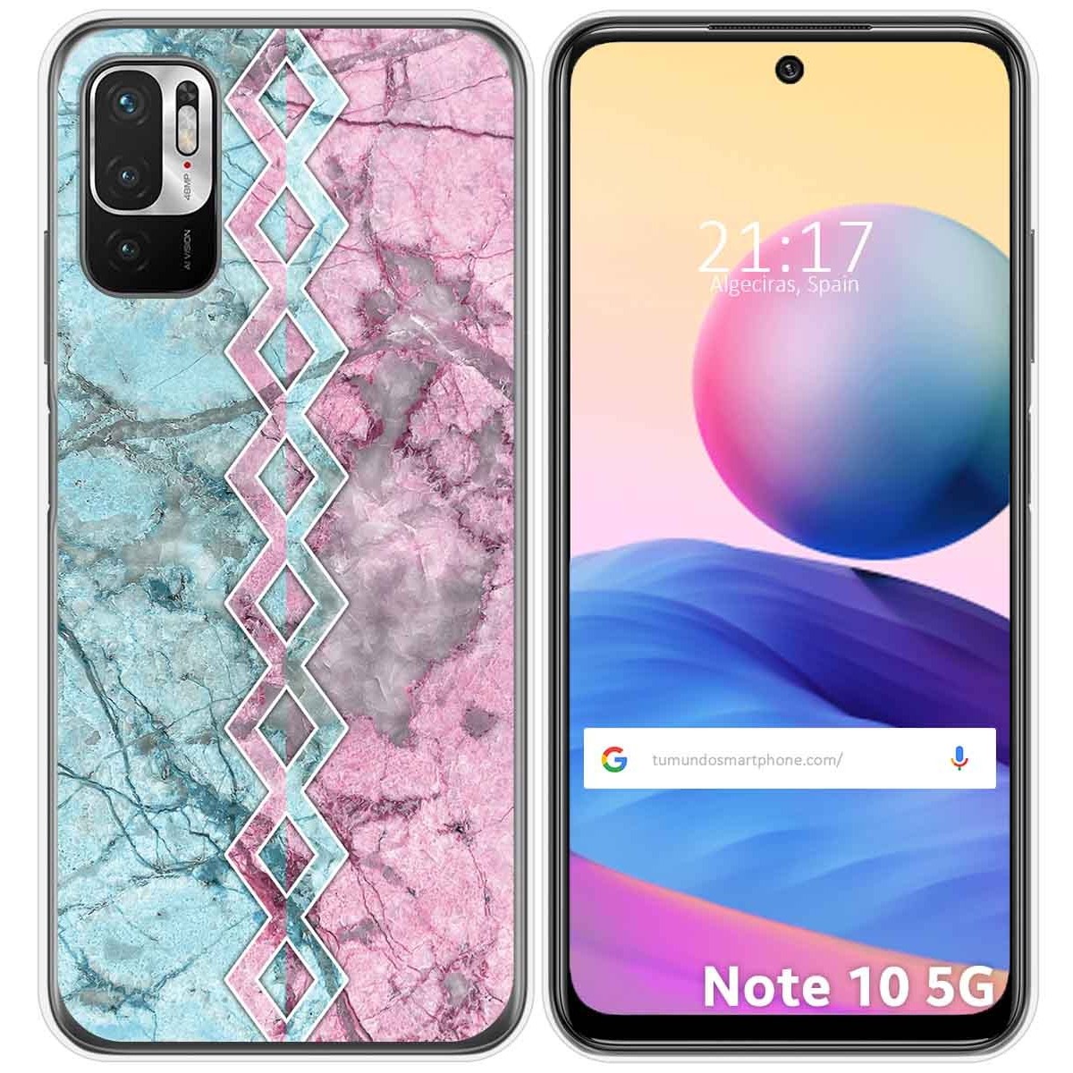 Funda Gel Tpu para Xiaomi Redmi Note 10 5G / POCO M3 PRO 5G diseño Mármol 08 Dibujos