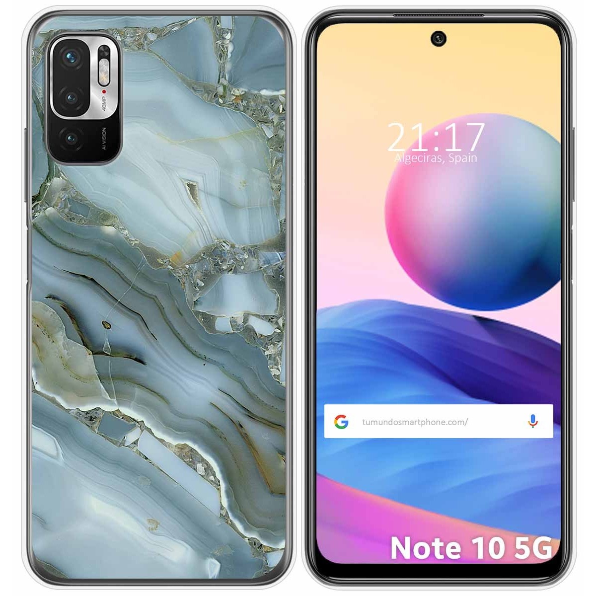 Funda Gel Tpu para Xiaomi Redmi Note 10 5G / POCO M3 PRO 5G diseño Mármol 09 Dibujos