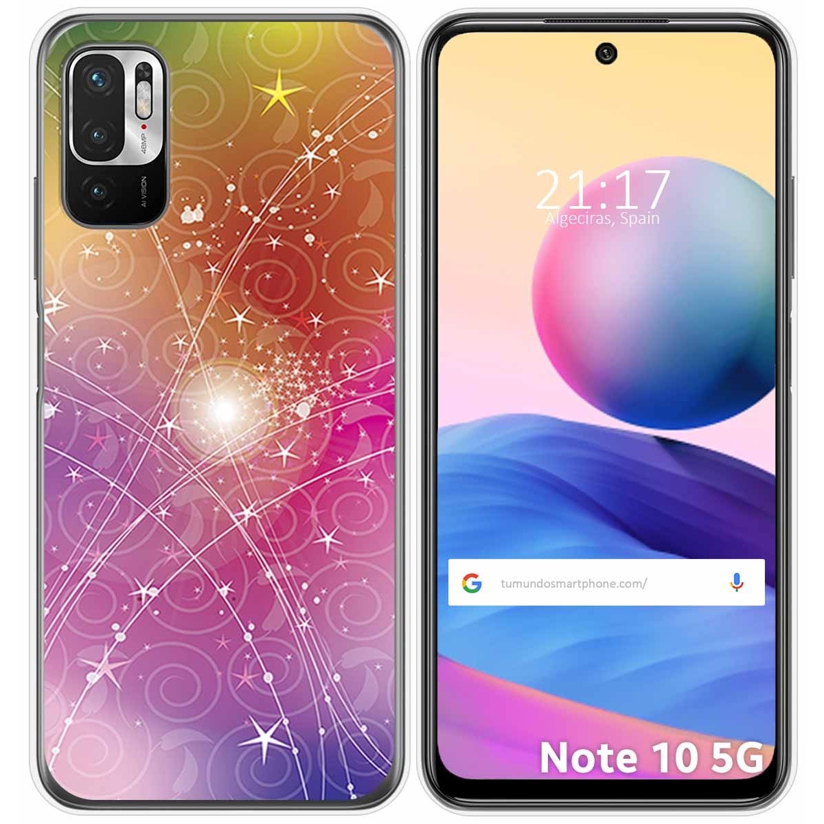 Funda Gel Tpu para Xiaomi Redmi Note 10 5G / POCO M3 PRO 5G diseño Abstracto Dibujos