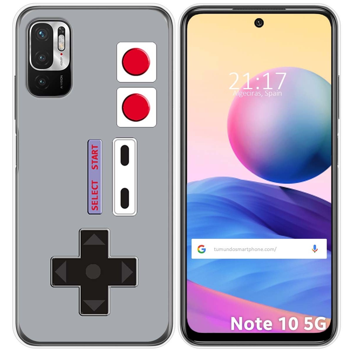 Funda Gel Tpu para Xiaomi Redmi Note 10 5G / POCO M3 PRO 5G diseño Consola Dibujos
