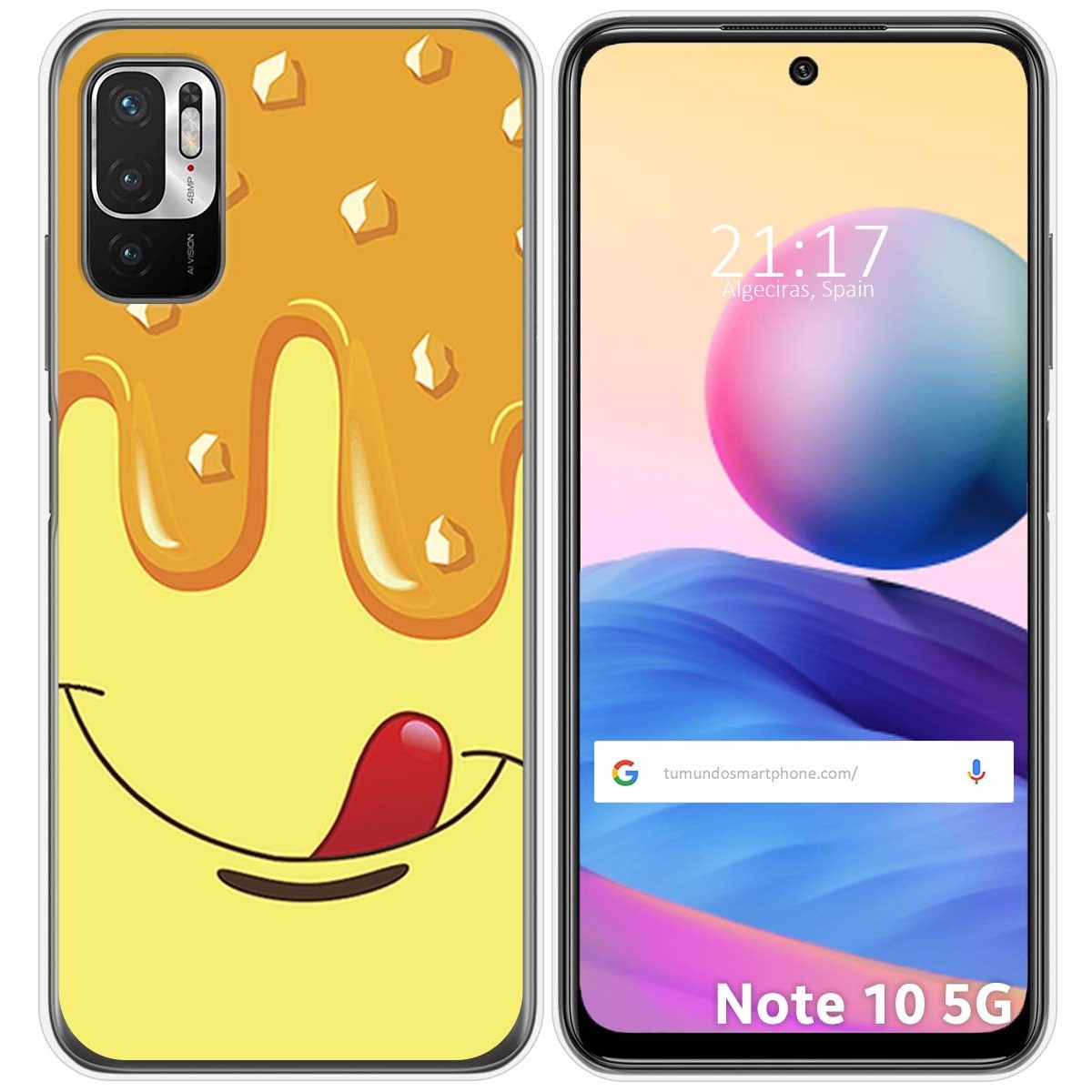 Funda Gel Tpu para Xiaomi Redmi Note 10 5G / POCO M3 PRO 5G diseño Helado Vainilla Dibujos