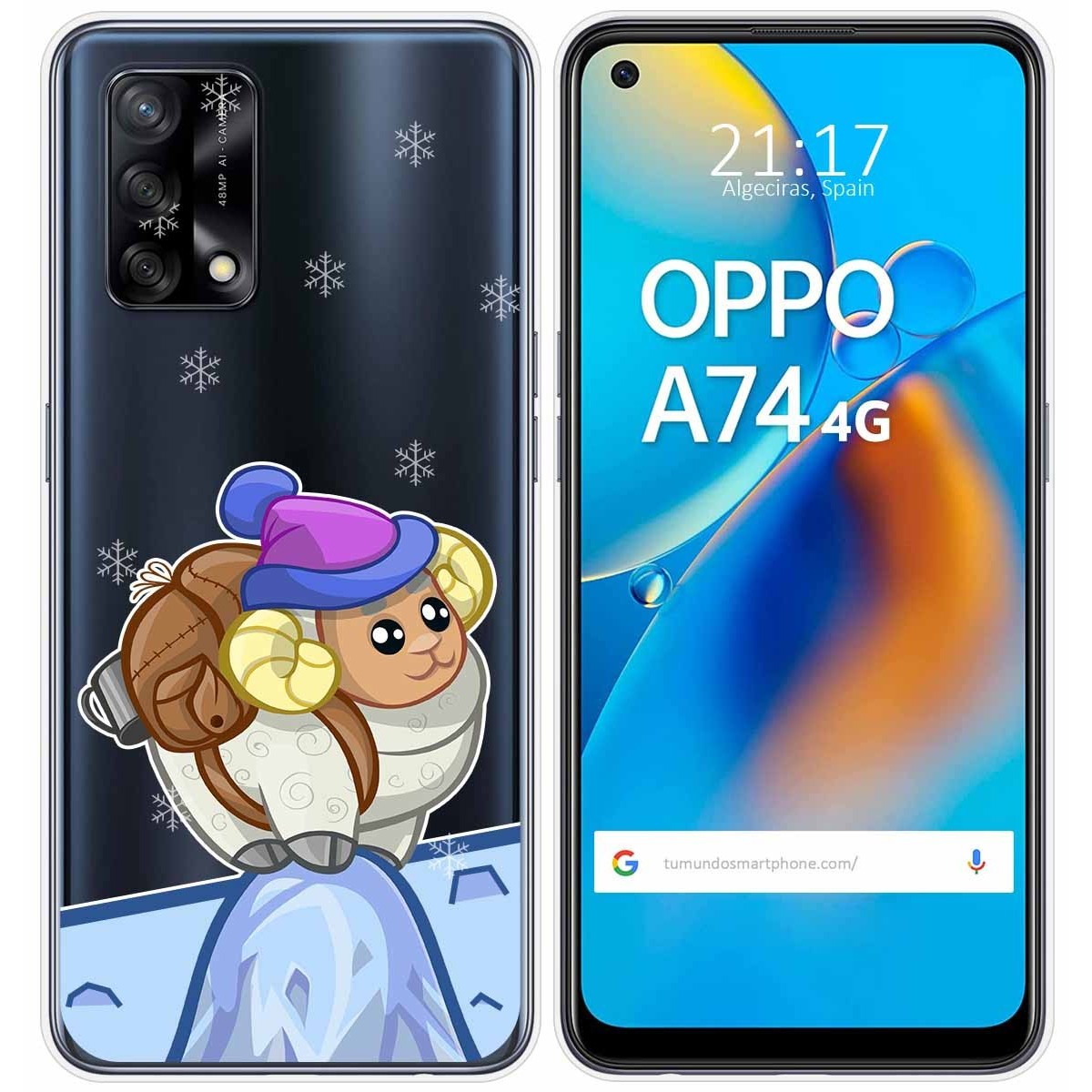 Funda Gel Transparente para Oppo A74 4G diseño Cabra Dibujos