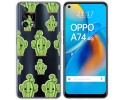Funda Gel Transparente para Oppo A74 4G diseño Cactus Dibujos