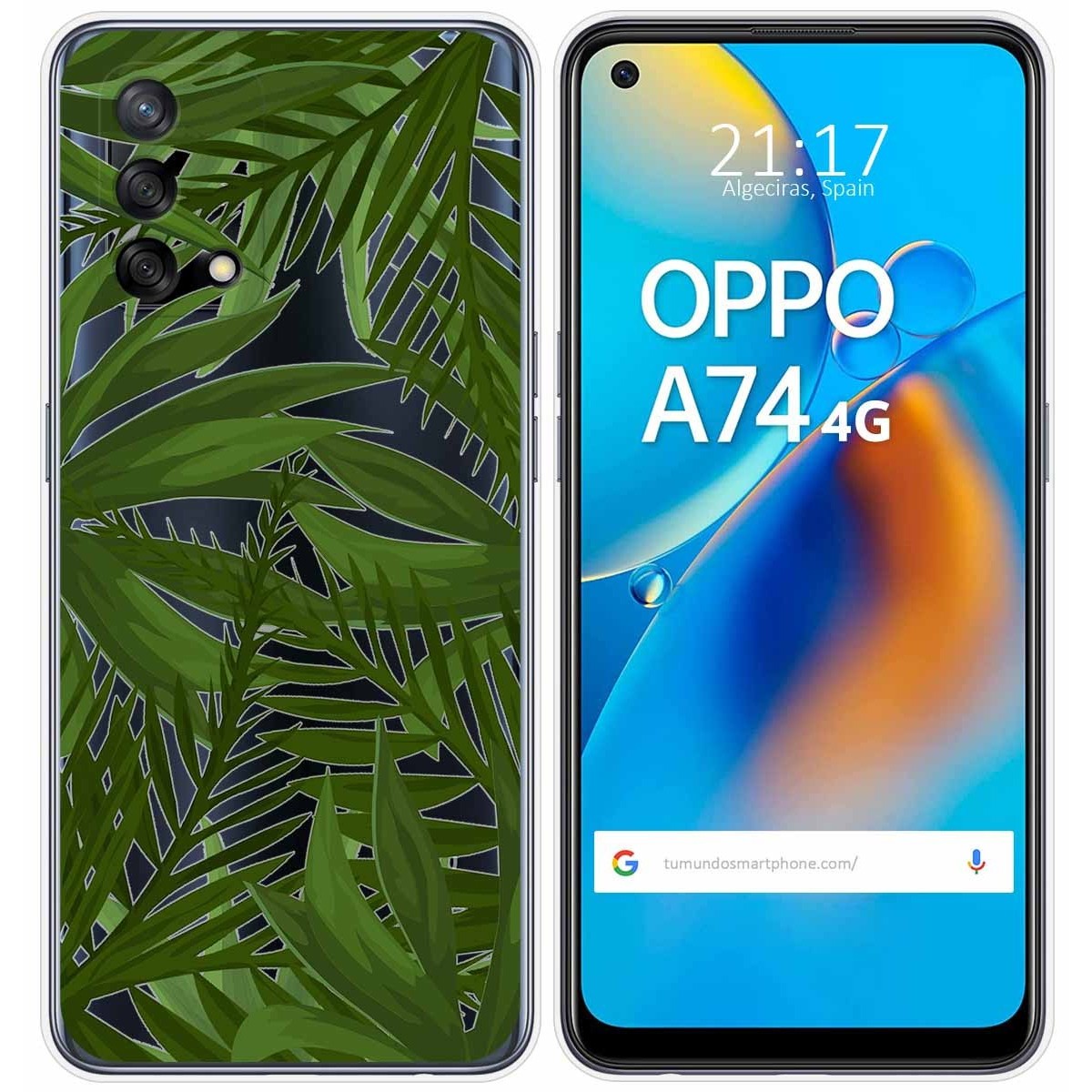 Funda Gel Transparente para Oppo A74 4G diseño Jungla Dibujos