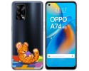 Funda Gel Transparente para Oppo A74 4G diseño Leopardo Dibujos