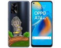 Funda Gel Transparente para Oppo A74 4G diseño Mono Dibujos