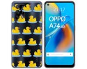 Funda Gel Transparente para Oppo A74 4G diseño Pato Dibujos