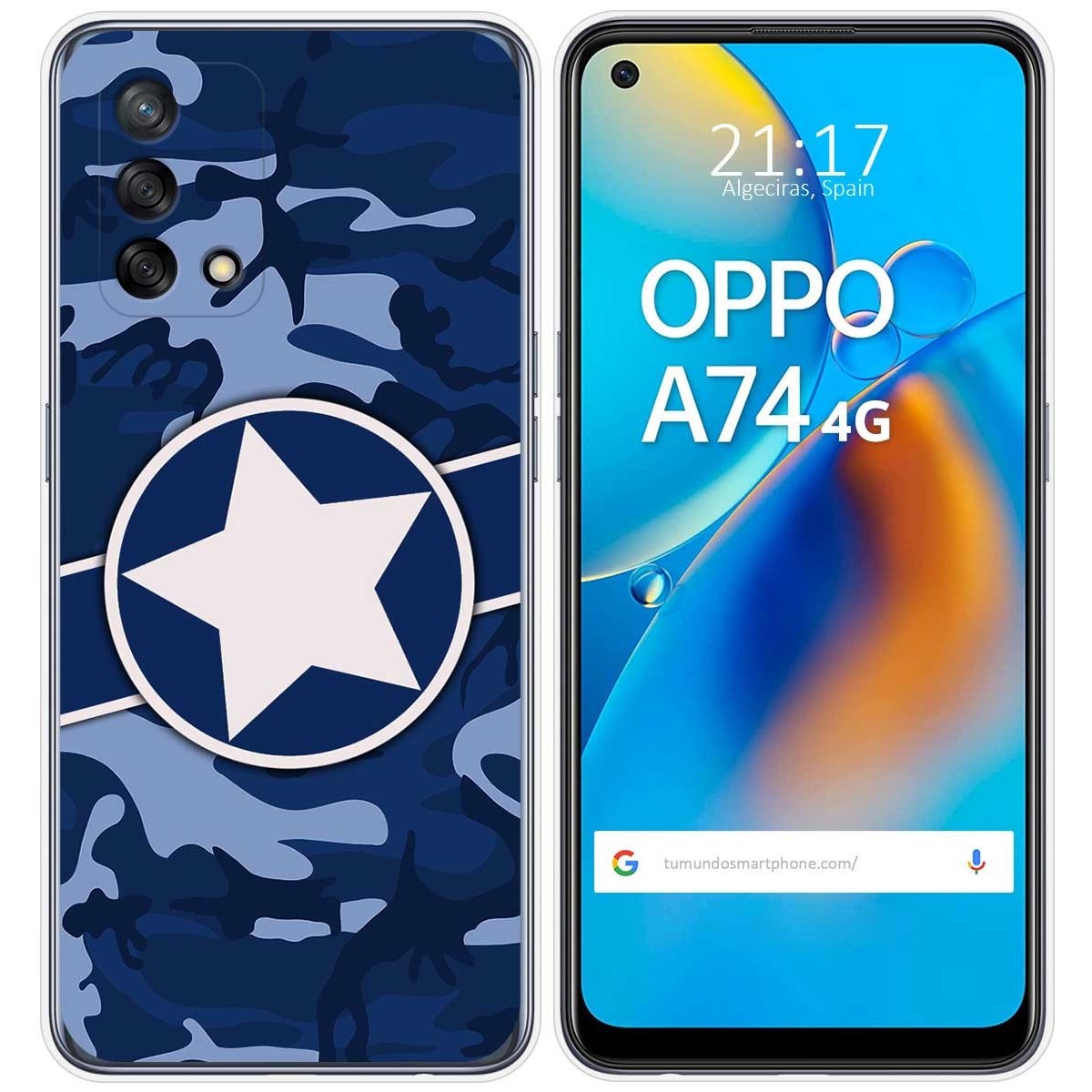 Funda Gel Tpu para Oppo A74 4G diseño Camuflaje 03 Dibujos