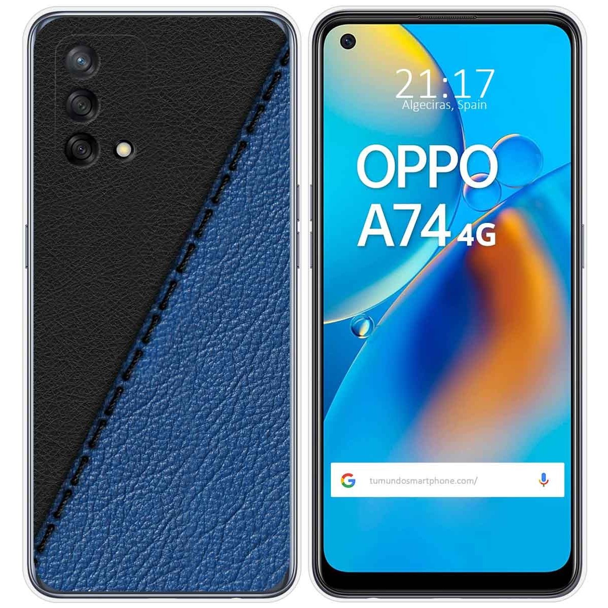 Funda Gel Tpu para Oppo A74 4G diseño Cuero 02 Dibujos
