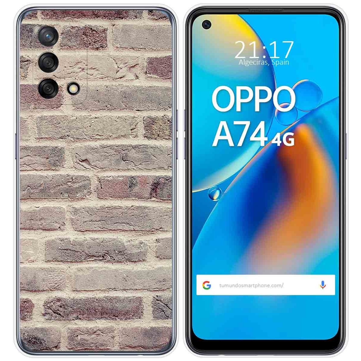 Funda Gel Tpu para Oppo A74 4G diseño Ladrillo 01 Dibujos