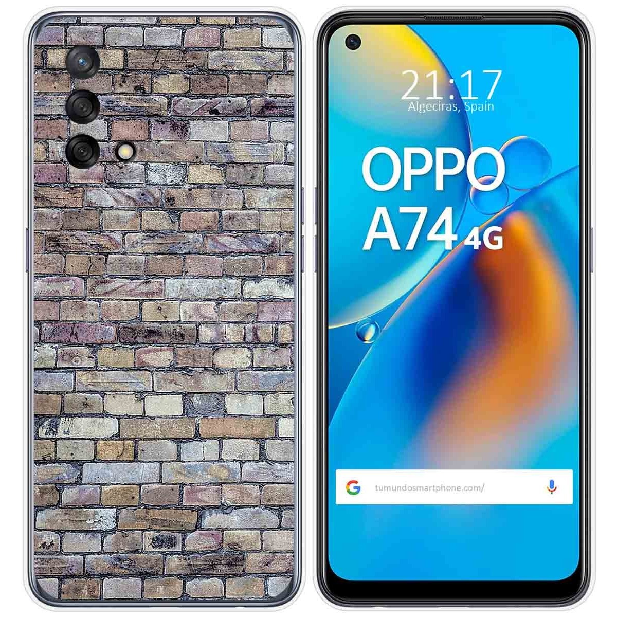 Funda Gel Tpu para Oppo A74 4G diseño Ladrillo 02 Dibujos