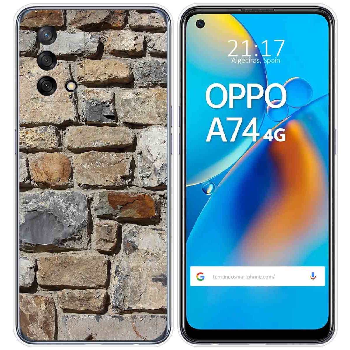 Funda Gel Tpu para Oppo A74 4G diseño Ladrillo 03 Dibujos