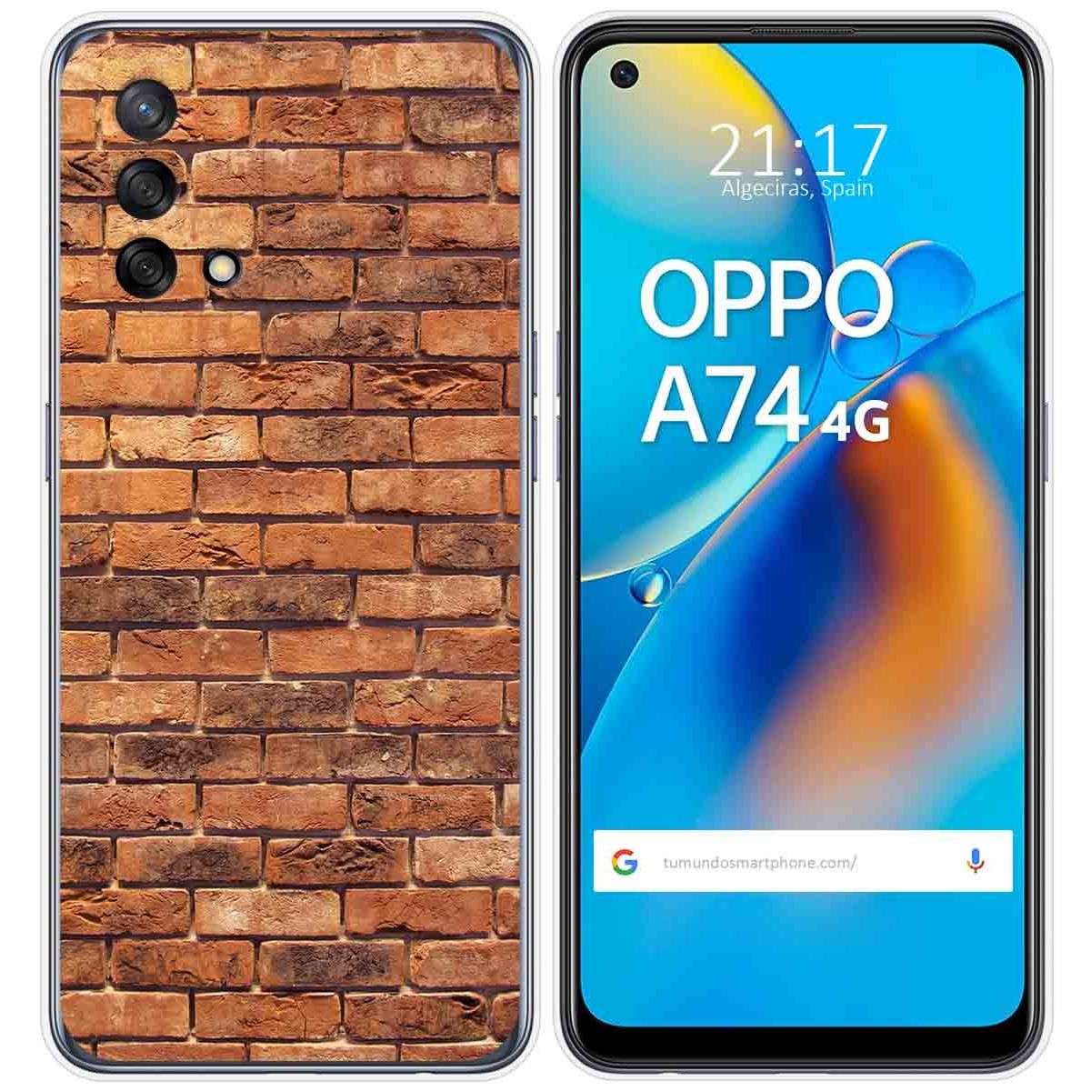 Funda Gel Tpu para Oppo A74 4G diseño Ladrillo 04 Dibujos