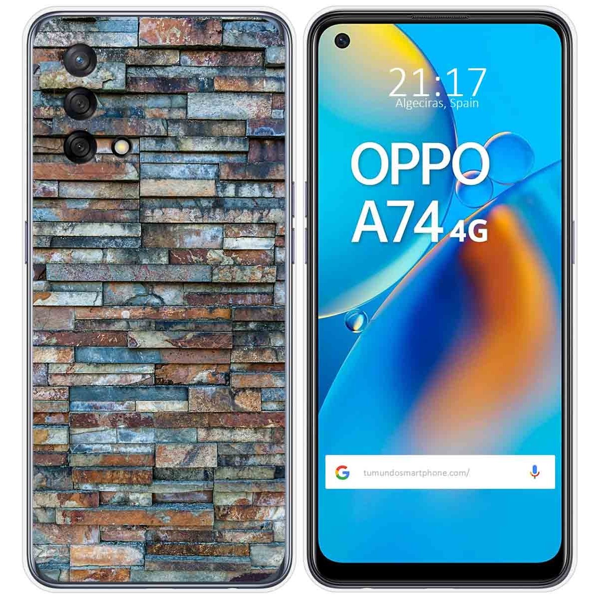 Funda Gel Tpu para Oppo A74 4G diseño Ladrillo 05 Dibujos