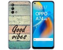 Funda Gel Tpu para Oppo A74 4G diseño Madera 01 Dibujos