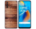 Funda Gel Tpu para Oppo A74 4G diseño Madera 02 Dibujos