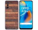 Funda Gel Tpu para Oppo A74 4G diseño Madera 03 Dibujos