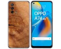 Funda Gel Tpu para Oppo A74 4G diseño Madera 04 Dibujos