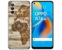 Funda Gel Tpu para Oppo A74 4G diseño Madera 07 Dibujos