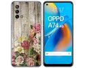 Funda Gel Tpu para Oppo A74 4G diseño Madera 08 Dibujos