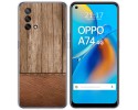 Funda Gel Tpu para Oppo A74 4G diseño Madera 09 Dibujos