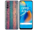 Funda Gel Tpu para Oppo A74 4G diseño Madera 10 Dibujos