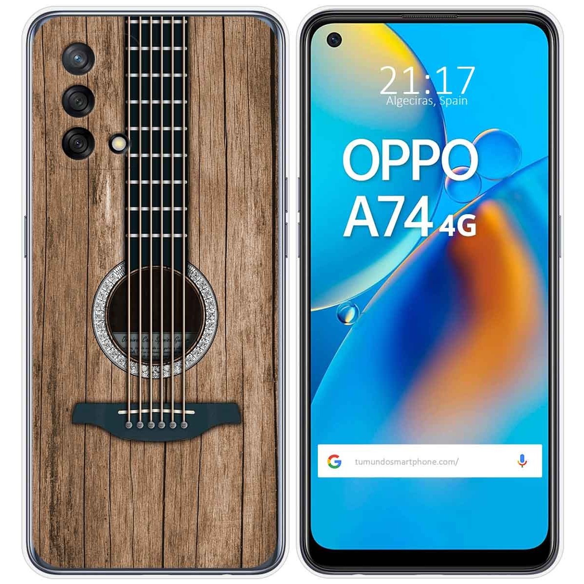 Funda Gel Tpu para Oppo A74 4G diseño Madera 11 Dibujos