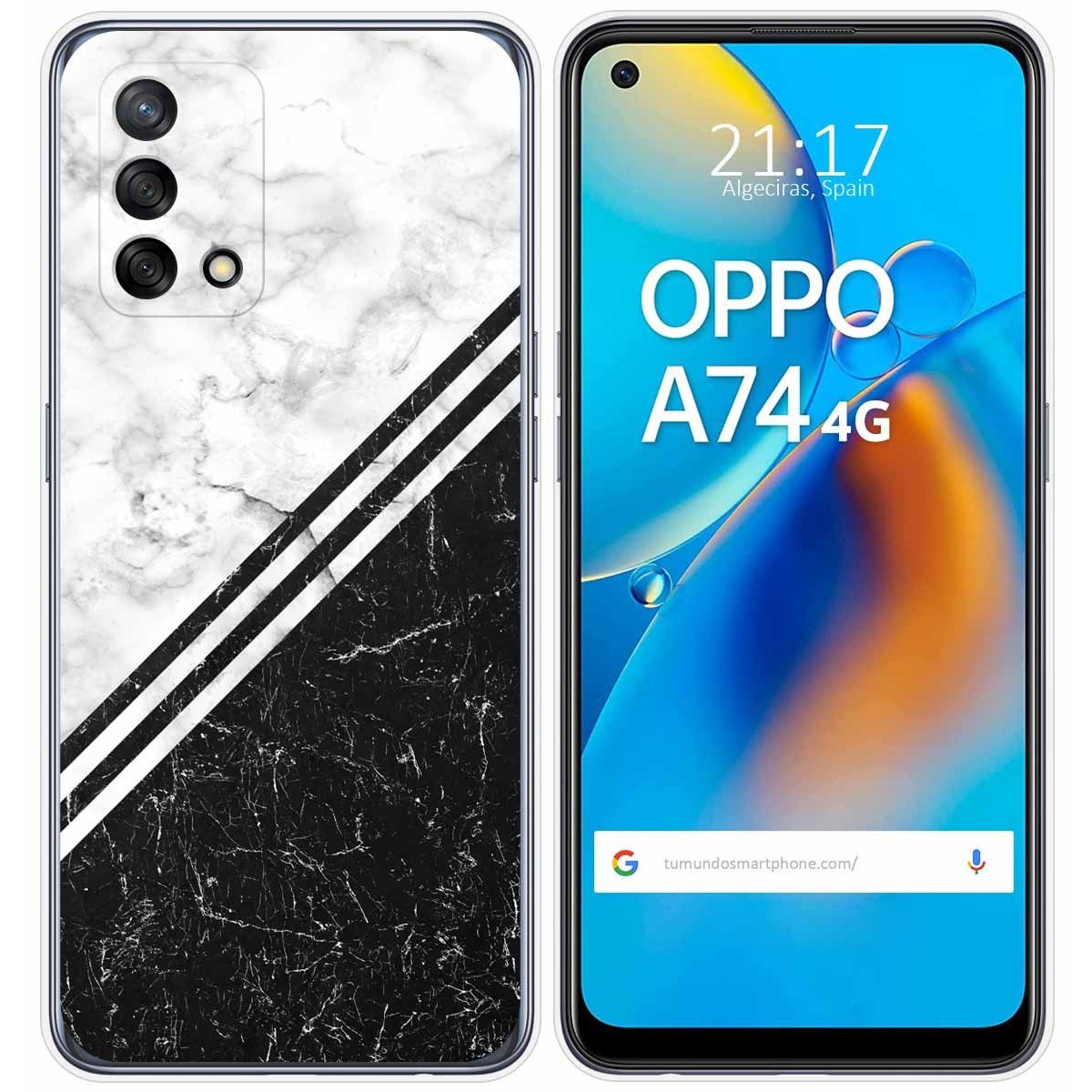Funda Gel Tpu para Oppo A74 4G diseño Mármol 01 Dibujos