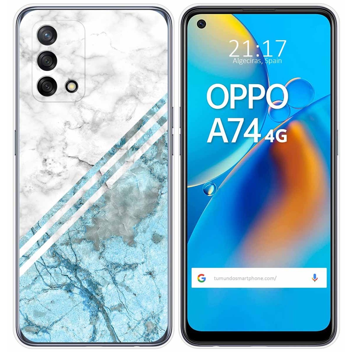 Funda Gel Tpu para Oppo A74 4G diseño Mármol 02 Dibujos
