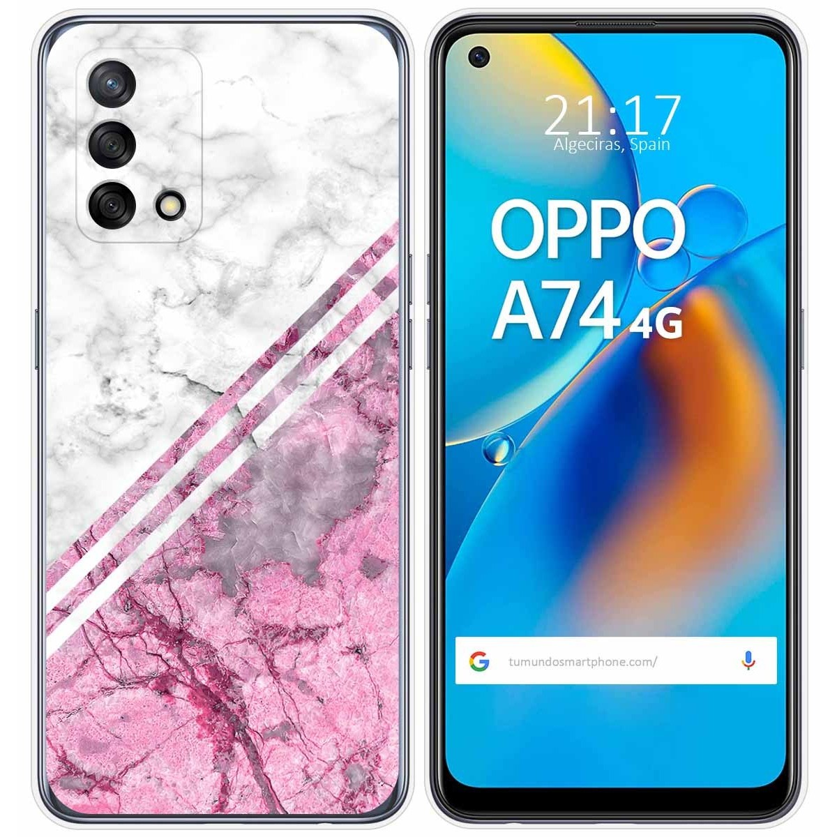 Funda Gel Tpu para Oppo A74 4G diseño Mármol 03 Dibujos