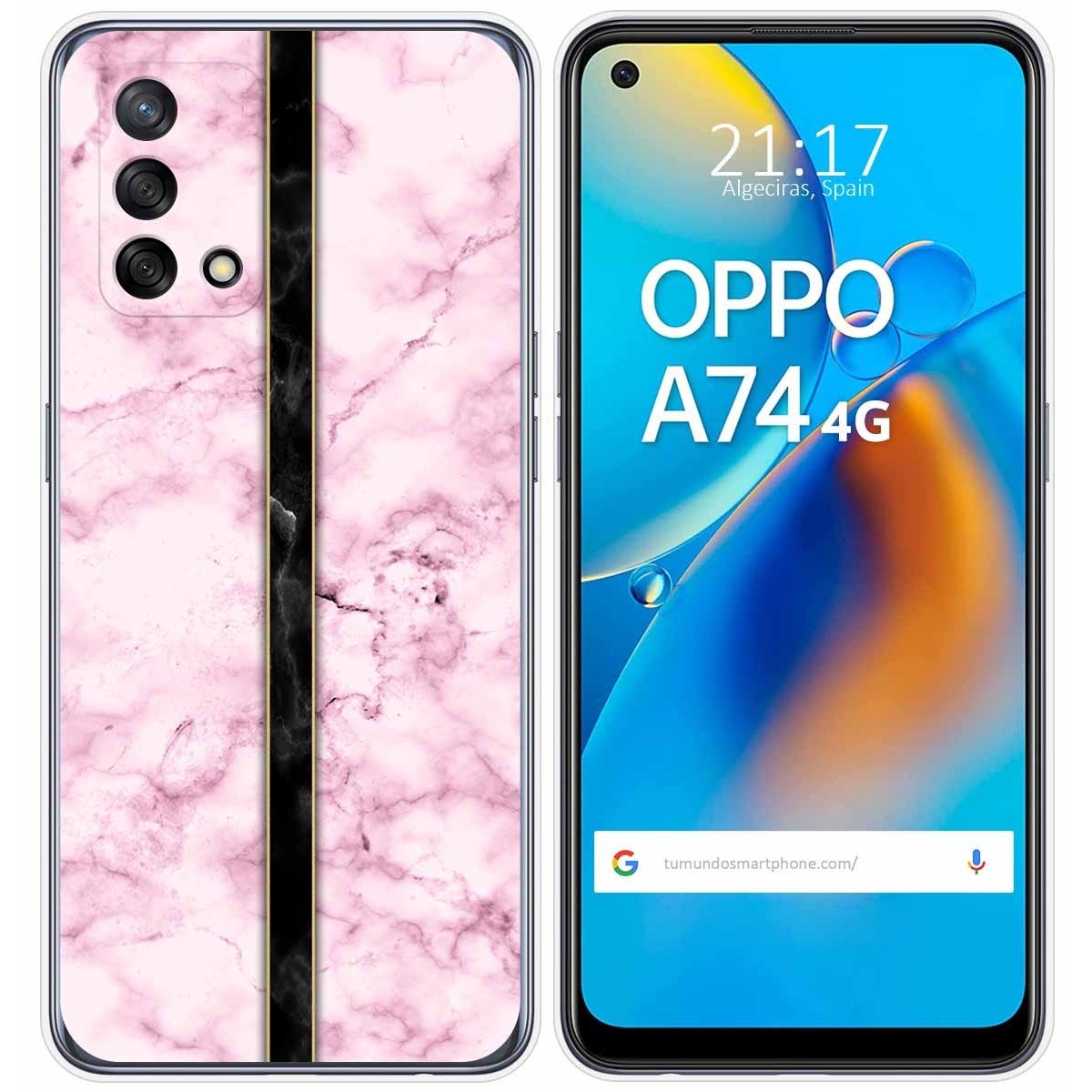 Funda Gel Tpu para Oppo A74 4G diseño Mármol 04 Dibujos