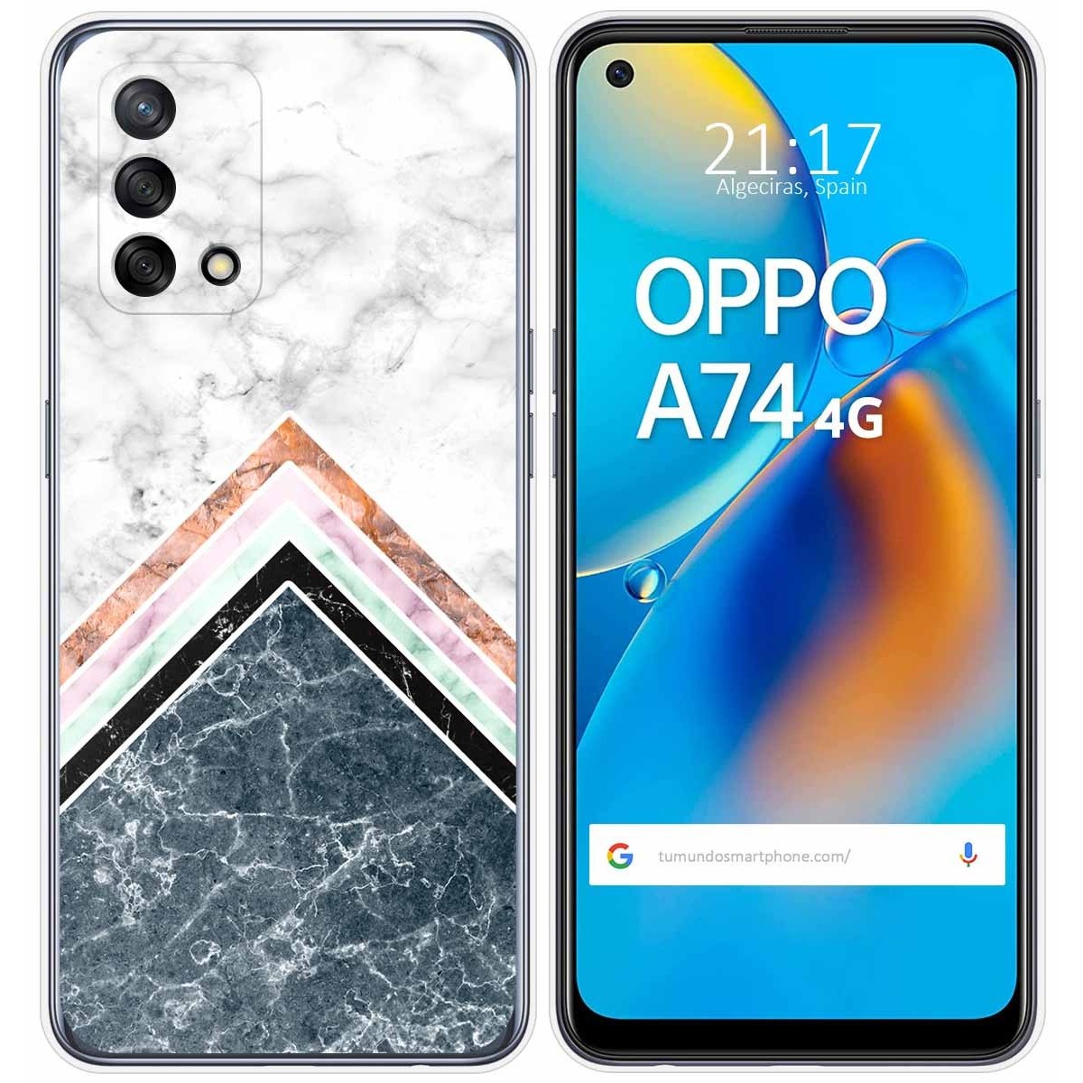 Funda Gel Tpu para Oppo A74 4G diseño Mármol 05 Dibujos