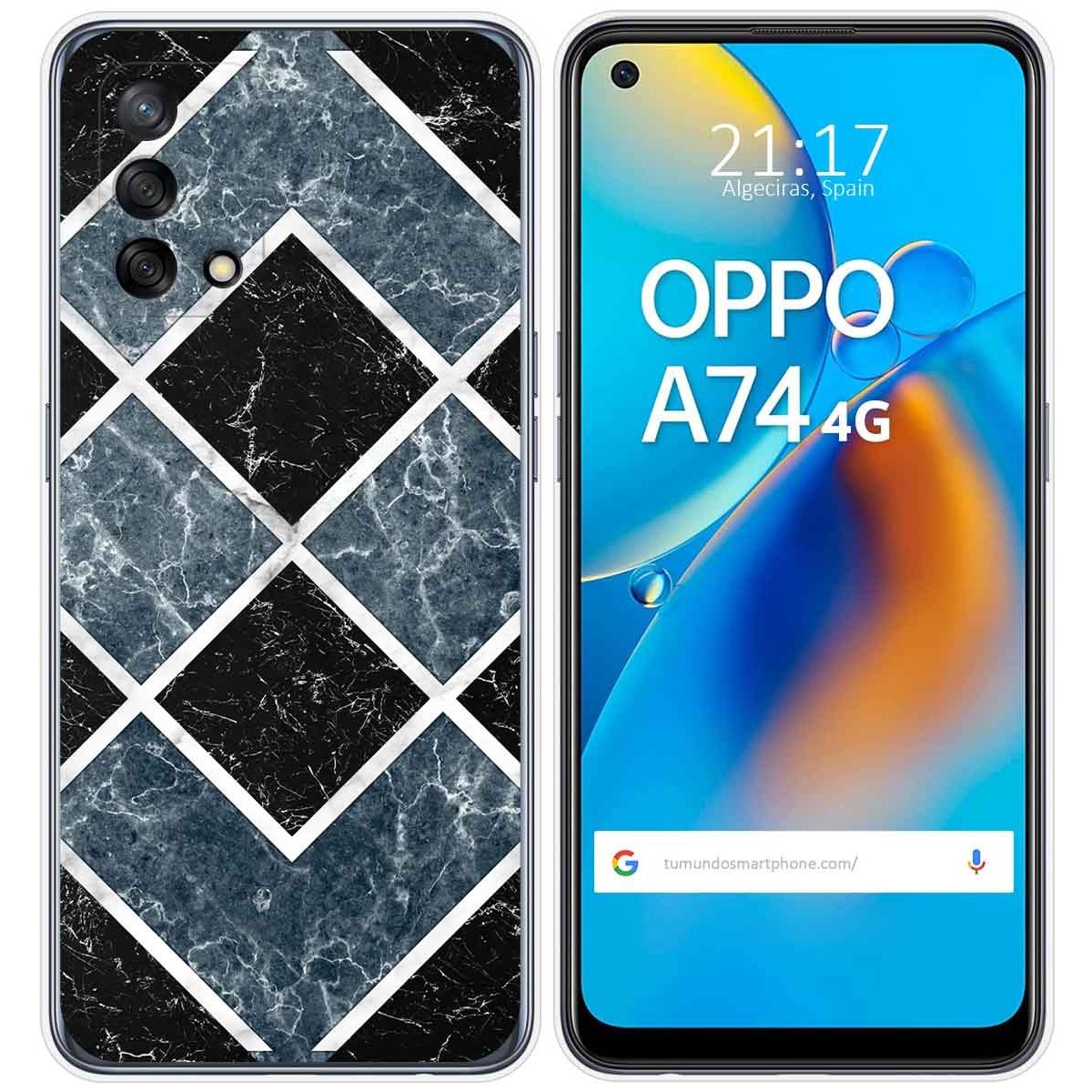 Funda Gel Tpu para Oppo A74 4G diseño Mármol 06 Dibujos