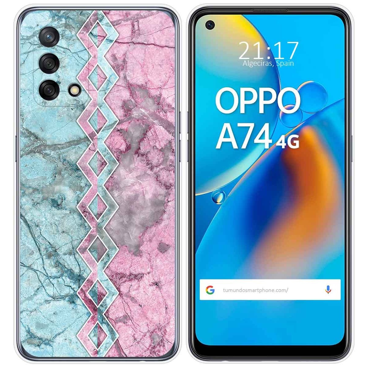 Funda Gel Tpu para Oppo A74 4G diseño Mármol 08 Dibujos