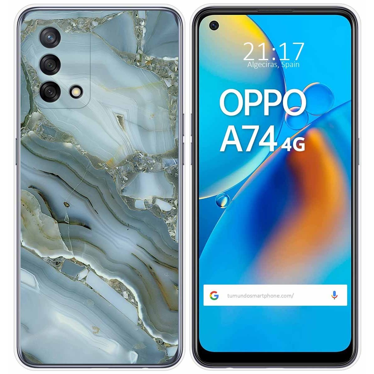 Funda Gel Tpu para Oppo A74 4G diseño Mármol 09 Dibujos