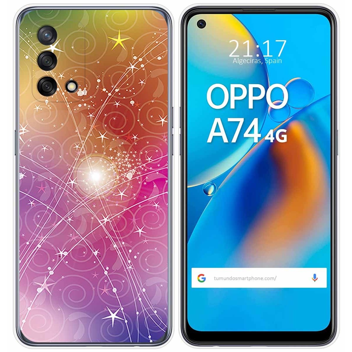Funda Gel Tpu para Oppo A74 4G diseño Abstracto Dibujos