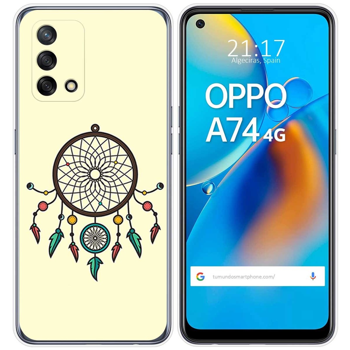 Funda Gel Tpu para Oppo A74 4G diseño Atrapasueños Dibujos
