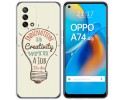 Funda Gel Tpu para Oppo A74 4G diseño Creativity Dibujos
