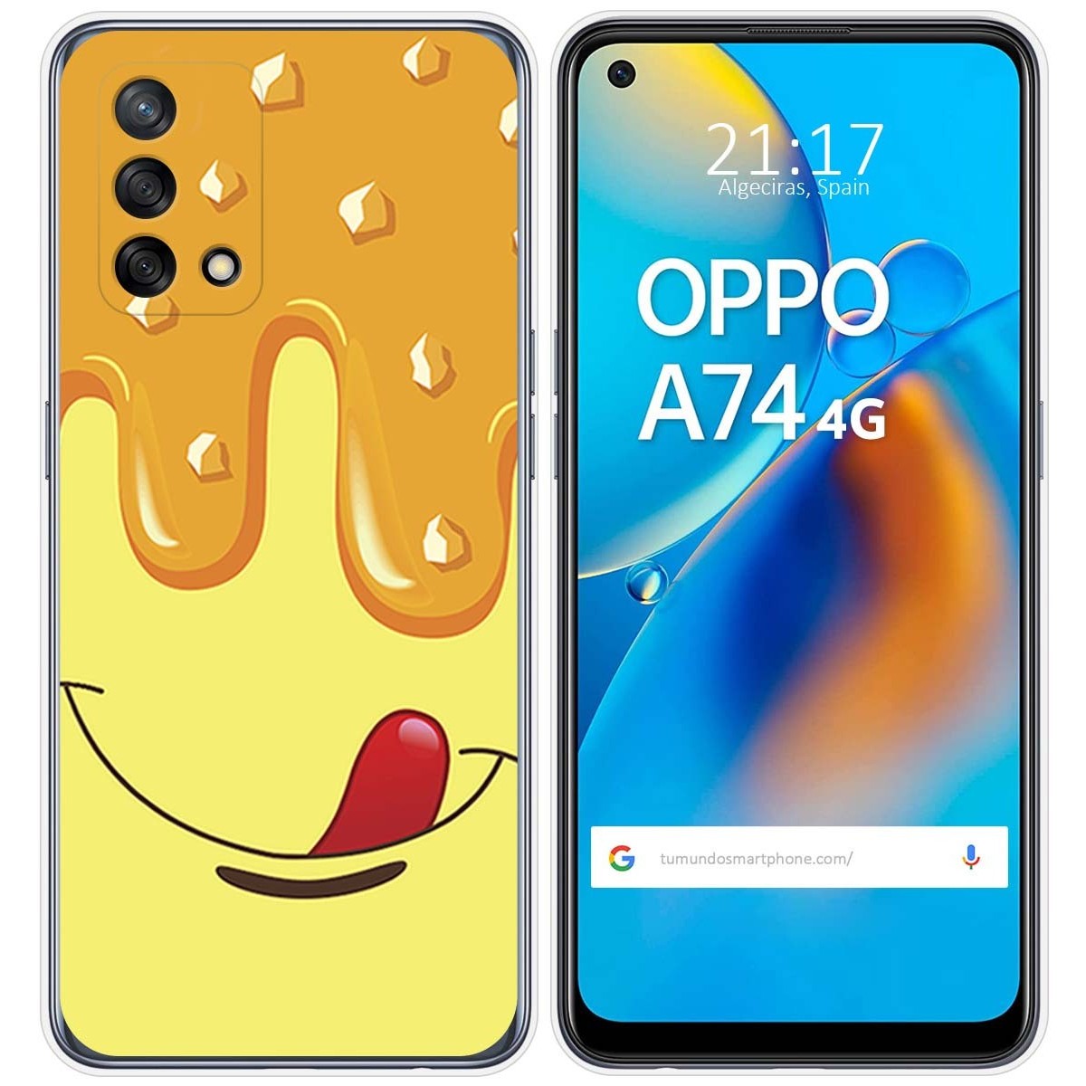 Funda Gel Tpu para Oppo A74 4G diseño Helado Vainilla Dibujos