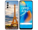 Funda Gel Tpu para Oppo A74 4G diseño Paris Dibujos