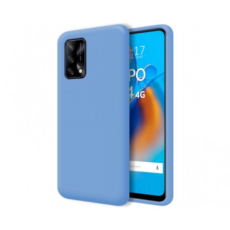 Funda Silicona Líquida Ultra Suave para Oppo A74 4G color Azul