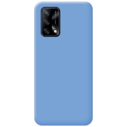 Funda Silicona Líquida Ultra Suave para Oppo A74 4G color Azul 2